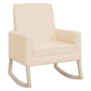 vidaXL Scaun balansoar, crem, material textil