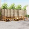 vidaXL Set de canapele de exterior 8 pcs natural Lemn Solid de Acacia