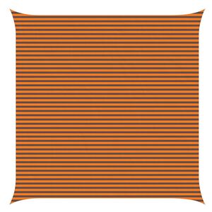 vidaXL P&acirc;nză de umbră Portocalie și maro 6 x 6 m 100% poliester Oxford