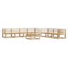 vidaXL Set de canapele de exterior 8 pcs Alb