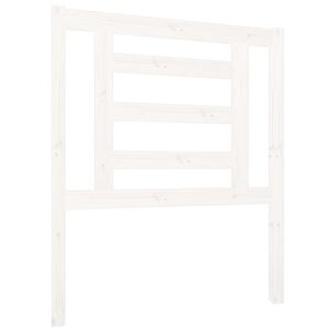vidaXL Tăblie de pat, alb, 81x4x100 cm, lemn masiv de pin