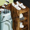 vidaXL Dulap Golf cu roata Simplu Stejar fumuriu 120 x 45 x 98 cm