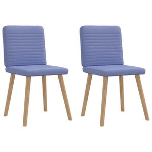 vidaXL Scaune de sufragerie 2 buc țesătură Jeans Blue