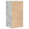 vidaXL Bufet cu sertar Gri din beton 38 x 34 x 75 cm