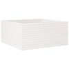 vidaXL Jardinieră de grădină, alb, 100x100x46 cm, lemn masiv de pin