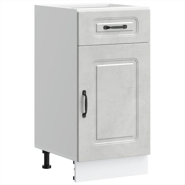 vidaXL Dulap de bază de bucătărie „Kalmar” Lemn prelucrat gri beton