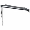 vidaXL Copertină automată retractabilă, antracit, 3,5x2,5 m