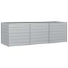 vidaXL Strat &icirc;nălțat de grădină argintiu 240x80x77 cm oțel galvanizat
