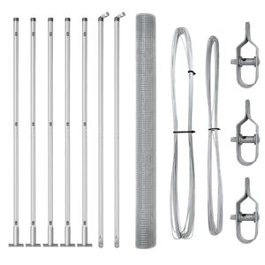 vidaXL St&acirc;lp de gard. Argintiu