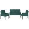 vidaXL Seturi de canapele 3 pcs Verde &icirc;nchis 115 x 56 x 80 cm placaj