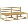 vidaXL Canapea Medie pentru Exterior Alb 158 x 83 x 73 cm