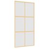 vidaXL Ușă glisantă, auriu, 102,5x205 cm, sticlă ESG mată și aluminiu