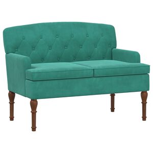 vidaXL Canapea cu capitonaj butonat Turcoaz 111 x 65 x 79 cm Catifea