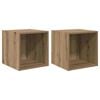 vidaXL Dulap de perete 2 buc. Stejar Artizanal 37 x 37 x 37 cm