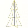 vidaXL Brad Crăciun conic 240 LED-uri, 118x180 cm, interior & exterior