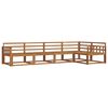vidaXL Set de canapele de exterior 5 pcs natural Lemn Solid de Acacia