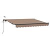 vidaXL Copertină retractabilă Gri taupe 400 &times; 350 cm Poliester