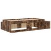 vidaXL Cadru de pat cu depozitare Stejar fumuriu 244 x 127 x 53.5 cm