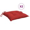 vidaXL Perne de scaun, 2 buc., roșu, 40x40x7 cm, textil oxford