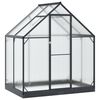 vidaXL Seră de grădină cu ușă cu blocare Antracit 183,5 x 123 x 207 cm