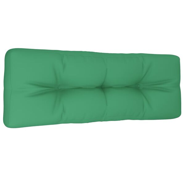 vidaXL Pernă de paleți, verde, 120x40x12 cm, material textil