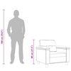 vidaXL Fotoliu canapea, gri &icirc;nchis, 60 cm, textil microfibră