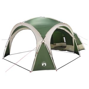 vidaXL Cort lateral Verde 410 x 410 x 250 cm Poliester și oțel
