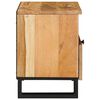 vidaXL Dulap de noapte natural 40 x 33 x 46 cm Lemn de mango solid