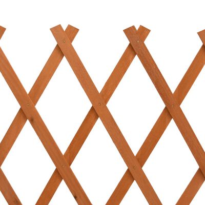 vidaXL Gard cu zăbrele de grădină, portocaliu, 120x60 cm, lemn de brad