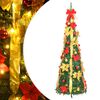 vidaXL Brad de Crăciun artificial pop-up 50 LED-uri verde 120 cm