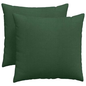 vidaXL Perne pentru canapea 2 pcs Verde &icirc;nchis 50 x 50 cm