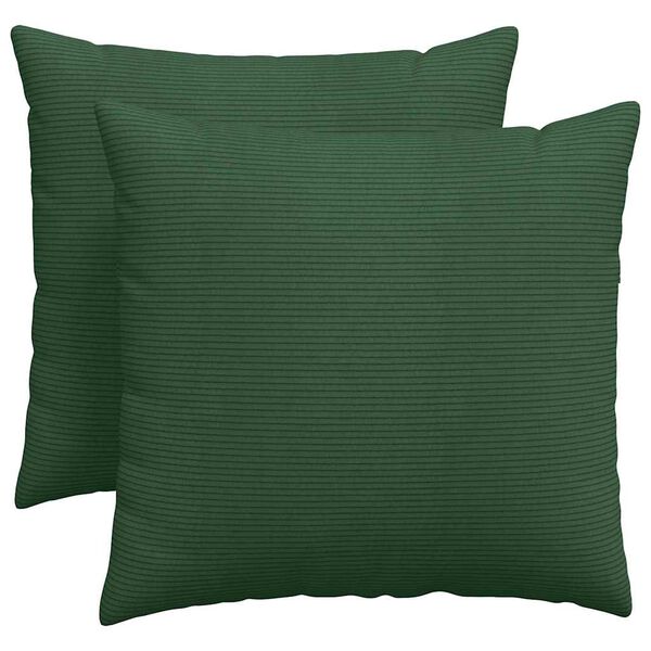 vidaXL Perne pentru canapea 2 pcs Verde închis 50 x 50 cm