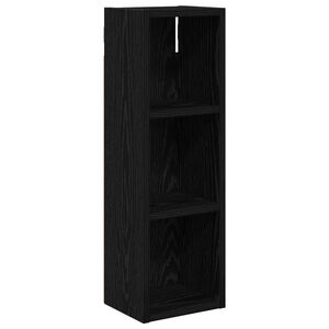 vidaXL Dulap de perete pentru baie Stejar Negru 20 x 16 x 62,5 cm