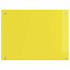 vidaXL Spate de bucătărie 2 pcs Galben 80 x 60 cm sticlă securizată
