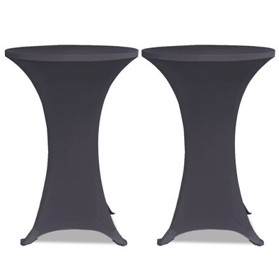 vidaXL Husă elastică pentru masă, 4 buc., antracit, 80 cm
