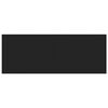 vidaXL Plăci bibliotecă, 4 buc., negru, 80 x 30 x 1,5 cm, PAL