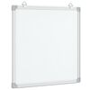 vidaXL Tablă magnetică, alb, 40x40x1,7 cm, aluminiu