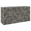vidaXL Perete gabion cu capace, 200 x 60 x 100 cm, oțel galvanizat