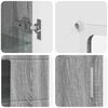 vidaXL Bufet cu ușă FLORIN Gri Sonoma 55,5 x 29 x 103 cm Lemn compozit