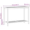 vidaXL Masă consolă de grădină 110x40x75 cm lemn masiv de acacia