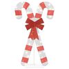 vidaXL Decoratune de Crăciun Baston de Bomboane 50 LED-uri Alb Cald