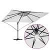 vidaXL Parasol Roma cu Picior Încărcat Bej și negru 352 x 251 x 265 cm