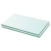 vidaXL Rafturi, 2 buc., 30 x 12 cm, panouri sticlă transparentă