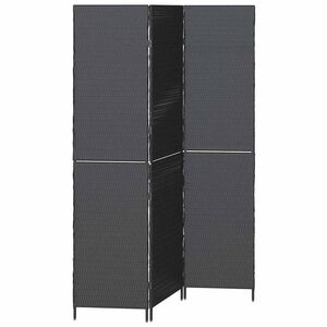 vidaXL Separator de cameră Negru 146 x 180 cm poliratan