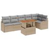 vidaXL Set de canapele pentru grădină Manual 7 pcs bej și gri deschis