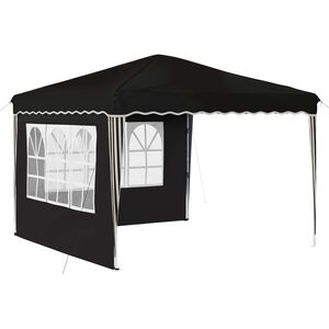 vidaXL Cort de Petrecere Pop-up Negru 288 x 288 x 245 cm