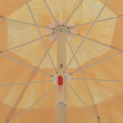 vidaXL Umbrelă de plajă, natural, 180 cm, stil hawaiian