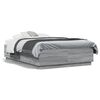 vidaXL Cadru de pat, gri sonoma, 120x190 cm, lemn prelucrat