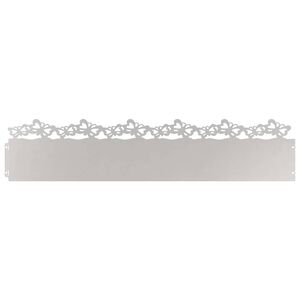 vidaXL Borduri pentru gazon 10 pcs Argintiu 103 x 0,05 x 22 cm