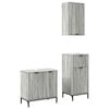 vidaXL Set de mobilier pentru baie 3 buc. Gri Sonoma